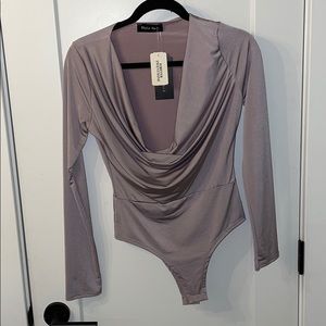 Satin Lilac Body Suit